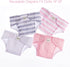 JC Toys Baby Doll Washable and Reusable Eco Diapers 4 Pack Fits Dolls 14 to 18 inch in Pink/White/Grey...