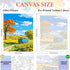 ajepon Landscape Paint by Numbers Kit-Scenery Paint by Number Kits for Adults,Adults Paint by Numbers Kits on Canvas without Frame Oil Painting Ac...