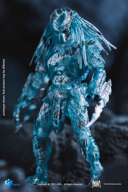 Hiya Toys Exquisite Mini Series 1/18 Scale 5 Inch AVP Active Camouflage Chopper Action Figure...