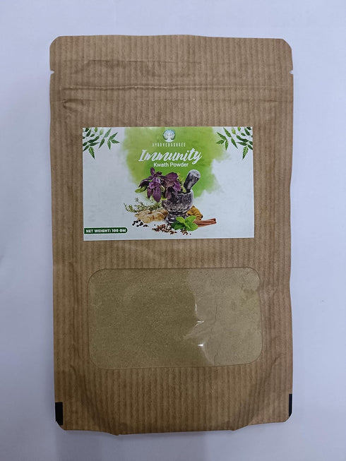 AYURVEDASHREE Immunity Kwath 100 Gm with Natural Herbs Giloy Ashwagandha Mulethi, Kadha, Kaadha 100 Gm...