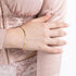 PORI JEWELERS 18K Gold Over 925 Sterling Silver Italian 3MM Magic Herringbone Dainty Chain Bracelet For Women - Available in size 7 7.5 or 8 inche...
