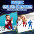 HAPTIME Ninja Action Figures, 6 Pack Ninja Figure Toys for Boys, 3.5-Inch Ninja Warriors with Weapon Accessories, for Kids Ages 3+, Cake Topper...