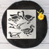 Aleks Melnyk No.477 Metal Stencil, Geese, Ducks, Poultry Farm, Birds, Animals, Canada Goose, Small Stencil, 1 PC, Template for Wood Burning, Engra...