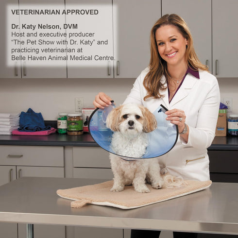 Elizabethan Collars — Durable Plastic Collars that Keep Pets from Licking Wounded Areas - Small, Clear...