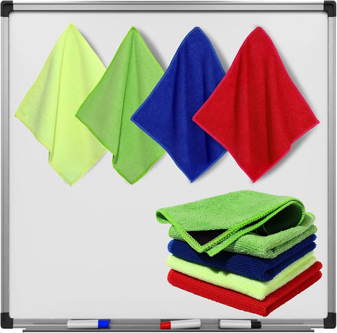 8 Packs Magnetic Cleaning Cloth Microfiber Dry Erase Eraser Magnetic Whiteboard Eraser Washable Dry Erasers for Whiteboard Dry Erase Cloth for Cla...