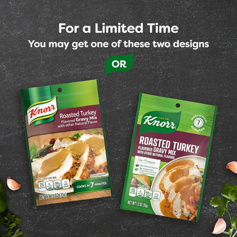 Knorr Turkey Gravy Mix Roasted Turkey For Delicious Easy Meals and Side Dishes Sauce and Gravy With No Artificial Flavors, No Added MSG 1.2 oz...