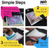 PPD Iron on Transfer Paper for Dark Fabric Compatible with Inkjet Printer, 8.5 x 11 Printable T Shirt Heat Transfer Papers Machine Washable (20 Pa...