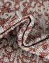 Unique Loom Outdoor Traditional Collection Area Rug - Timeworn (2' x 3' 1" Rectangle Rust Red/Gray)...