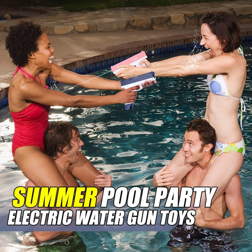 Electric Water Gun for Kids & Adults Pistol Automatic Squirt Guns Water Guns Toy 32 feet, Long-Distance Shooting Waterproof, Powerful Squirt GunsS...
