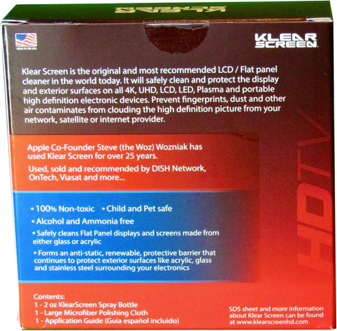 Large TV Cleaning Screen Cleaner for Tvs, Gaming Monitors, LCD, LED, OLED, LED, Made in The USA......