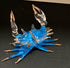 Garden Deco Glow in The Dark Blue Gloden Crab Hand Blown Art Glass Figurine Ornament Sculpture...