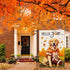 Football Fall Golden Retriever Garden Flag For Outside Welcome Burlap Flag Fall Decorations Outdoor Dog Thanksgiving Holiday Yard Flag 12×18 Inch ...