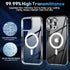 3 in 1 Combo Clear TPU PC Hard Magnetic Cover 9H Tempered Glass Camera Lens Screen Protector Ultimate Protection Kit for I Phone 15 All Models (iP...