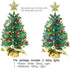 24 Inch Tabletop Mini Christmas Tree, Miniature Pine Christmas Tree with Hanging Ornaments, Battery Operated Artificial Xmas Tree, Best DIY Christ...