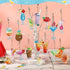 Henoyso 20 Pcs Summer Diamond Painting Keychain Kits Cocktail 5D Drill Mosaic Diamond Painting Ornaments Diamond Painting Kits for Beginners Diamo...