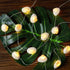 Natural Beach Seashell String Lights 13.85 Ft 40 Warm White LED Weatherproof Battery Operated 8 Modes Ocean Lights for Holiday Parties Bedrooms We...