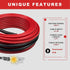 MAXKOSKO Pipe Heat Cable for Water Pipe Freeze Protection, Constant Wattage Heat Tape with Thermostat for Metal And Plastic Home Supply Pipes, Ele...