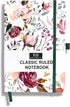RICCO BELLO Classic College Ruled Notebook | Hardcover Lined Writing Journal for Work, Home, School | 192 Lined Pages, 5.7 x 8.4-Inches (Blossoms)...