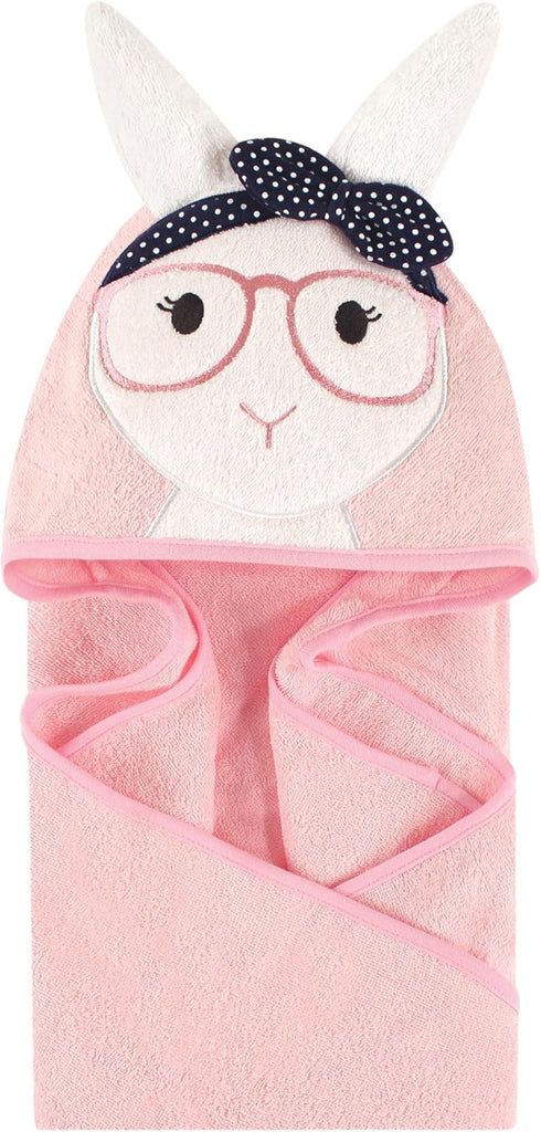 Little Treasure Unisex Baby Cotton Animal Face Hooded Towel, Hip Bunny, One Size...