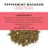Pinky Up Peppermint Macaron Loose Leaf Tea Herbal Tea, Caffeine Free, Naturally Low Calorie & Gluten Free 2.1 Ounce Tin, 25 Servings...