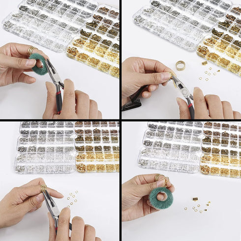 6Boxes Jump Rings for Jewelry Making Supplies Kit, 2280PCS Jump Rings and Lobster Clasps Jewelry Findings Kit for Jewelry and Necklace Repair with...