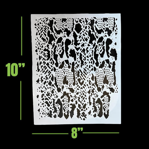 LiME LiNE Airbrush Stencil Set, Wood Grain, Grunge, Animal Print Custom Paint Template...