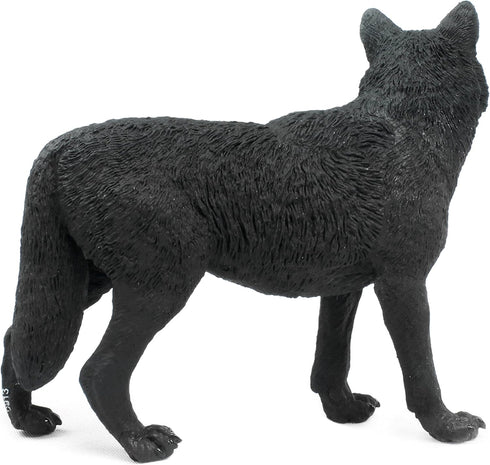 Safari Ltd. Black Wolf Figurine - Realistic 5.3" Figure - Educational Toy for Boys, Girls, and Kids Ages 1+...