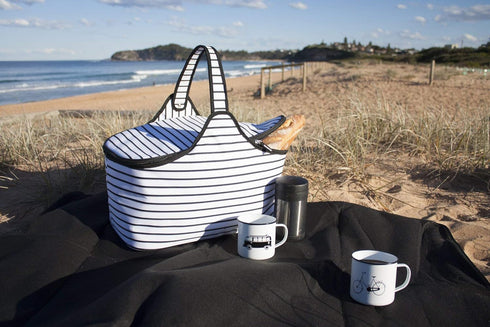 Modern Retro Enamel Mug Camping Mug in Vintage Enamelware Designs – Fun Metal Coffee Mug and Durable Camping Cup - Tin Mugs for Coffee (or Whiskey...