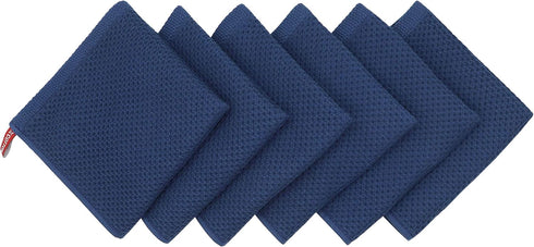 Mia'sDream Natural Cotton Dish Towels, Tidy Dish Cloths Rags, Waffle Weave Kitchen Towels, Soft and Absorbent Hand Towel Washcloths, 12inchx12inch...