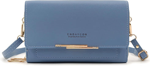 PORT&LOTUS Crossbody Handbag for Women PU Leather Bag...
