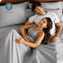 Bare Home Microfiber Pillow Cases - King Size Set of 2 - Cooling Pillowcases - Double Brushed - Light Grey Pillowcases 2 Pack - Easy Care (King Pi...