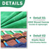 Paint Brush Roll Up Case, Heavy Duty 16oz Waxed Canvas Paintbrush Holder, 20 Pockets & Tie Rope Pencil Storage Roll - 17" W x 13" L - Green...