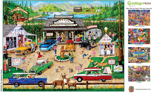 Masterpieces 550 Piece Jigsaw Puzzle for Adults, Family, Or Kids - Greetings from The National Parks - 18"x24"...