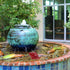 HOMSFOU Carp Shape Water Fountain Ceramic Fish Fountain Spitter Water Feature Garden Fish Statue Water Spray Sprinkler Circulating Waterfall Fish ...