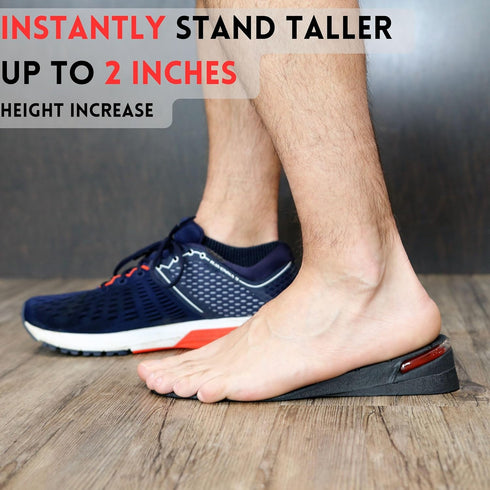 Burlingham's Height Increase Insole, Shoe Lifts for Men and Women (2 Inch) Elevated, Cushioned Heel Inserts and Arch Support Insoles | Lifted, Sup...