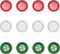 Libiline 100pcs Resin Button Solid Color 4Holes Craft Clothe Sewing Card Making Sweater Shirt (Christmas Buttons, 3/4"(20mm))...