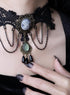 Sacina Victorian Lace Choker Necklace, Black Velvet, Zinc Alloy, Goth Jewelry Gift for Women...