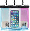 F-color Waterproof Phone Pouch - 3 Pack Shining Dazzling TPU Waterproof Phone Case with Lanyard - IPX8 Waterproof Cell Phone Dry Bag Fit iPhone 15...