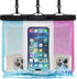 F-color Waterproof Phone Pouch - 3 Pack Shining Dazzling TPU Waterproof Phone Case with Lanyard - IPX8 Waterproof Cell Phone Dry Bag Fit iPhone 15...