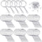 250 Pieces Keychain Rings Including 35 Pieces Keychain Rings and Jump Rings and 180 Pieces Screw Eye Pins for Jewelry Making (Silver,30 mm)...