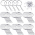 250 Pieces Keychain Rings Including 35 Pieces Keychain Rings and Jump Rings and 180 Pieces Screw Eye Pins for Jewelry Making (Silver,30 mm)...