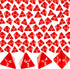 72 Pcs Red D4 Dice Bulk Cone Transparent 4 Sided Dice 0.8 Inch Clear Red Dice Polyhedral Tiny Dice Mini Dice Set Role Playing Dice for Party Table...