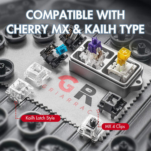 Aluminum Cherry Switch Opener for Kailh Gateron Cherry MX Switches Mechanical Keyboard, with Switch Puller Keycap Puller Lube Pen Tweezer...