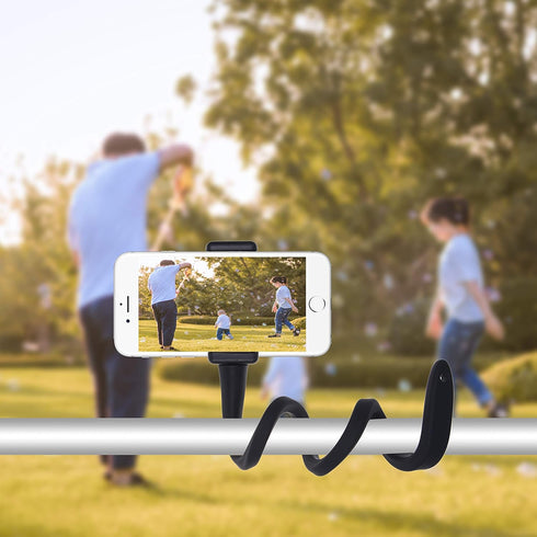 Flexible Smartphone Holder Stand - Wrap Around - 2X Phone Clip, 1x Action Camera Mount Compatible with iPhones, Android, GoPro, Arlo Baby Monitor ...