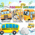 TaoBary 70 Pcs School Bus Bulletin Board Cutouts Decor School Bus Cut Outs Themed Classroom Bulletin Board Supplies Decoration Set for Party Schoo...