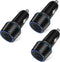 Car Charger for iPhone 3Pack Dual Port USB C Cigarette Lighter Adapter 2.4A Boxeroo USBA Car Plug Charger for iPhone 15 14 13 12 11 Pro Max 10 SE ...