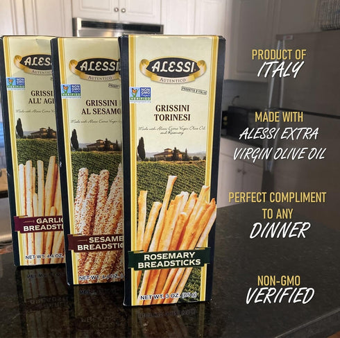 Alessi Thin Breadsticks - 3 oz...