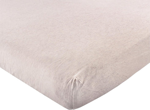 Hudson Baby Unisex Baby Cotton Fitted Crib Sheet, Oatmeal Heather, One Size...