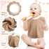 3 Pieces Full Coverage Toddler Bibs Absorbent Cotton Terry Towel Toddler Bibs Pullover Baby Bibs, 3 Colors...