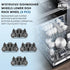 W10195416V W10195416 Dishwasher Wheels Lower Rack Metal shaft Parts by AMI PARTS, Fit for Kitchen-aid Whirl-pool May-tag Ken-more Dishwasher Rack ...